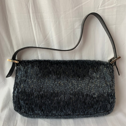Sold Fendi Baguette Black waterfall Glitter