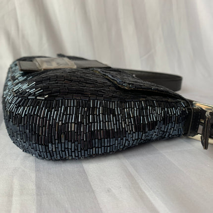 Sold Fendi Baguette Black waterfall Glitter