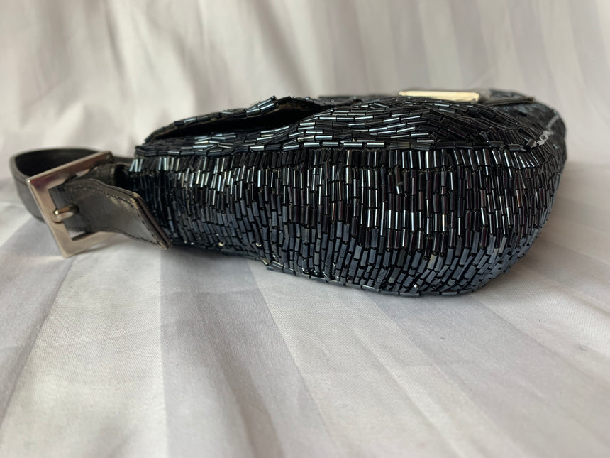 Sold Fendi Baguette Black waterfall Glitter
