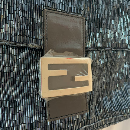 Sold Fendi Baguette Black waterfall Glitter