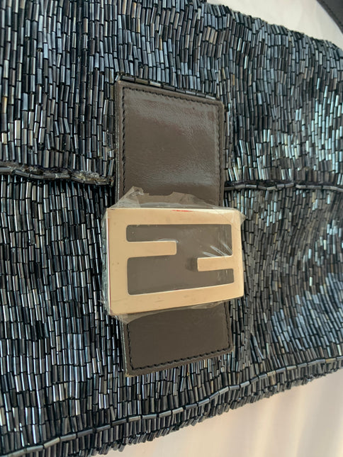 Sold Fendi Baguette Black waterfall Glitter