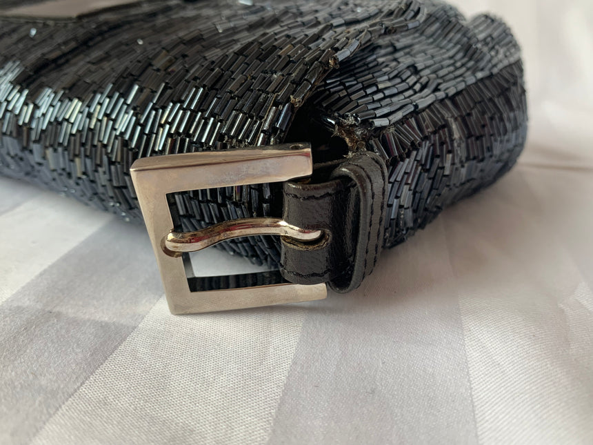 Sold Fendi Baguette Black waterfall Glitter
