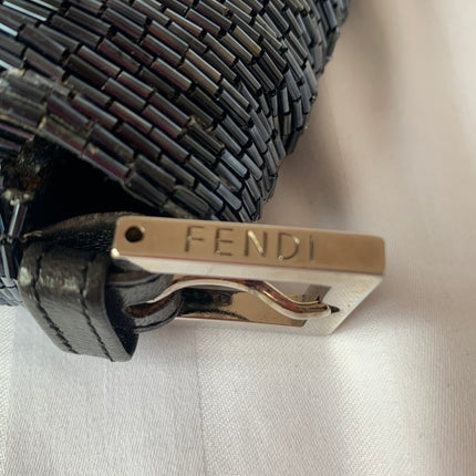 Sold Fendi Baguette Black waterfall Glitter