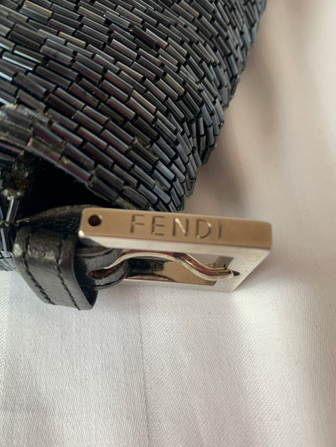 Sold Fendi Baguette Black waterfall Glitter