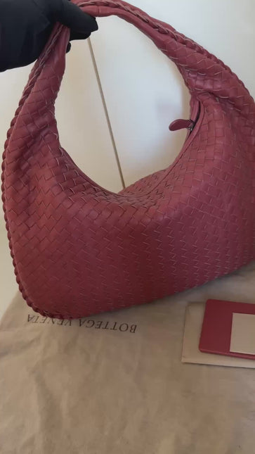 Bottega Veneta Hobo Bag leather Burgundy Medium 40cm