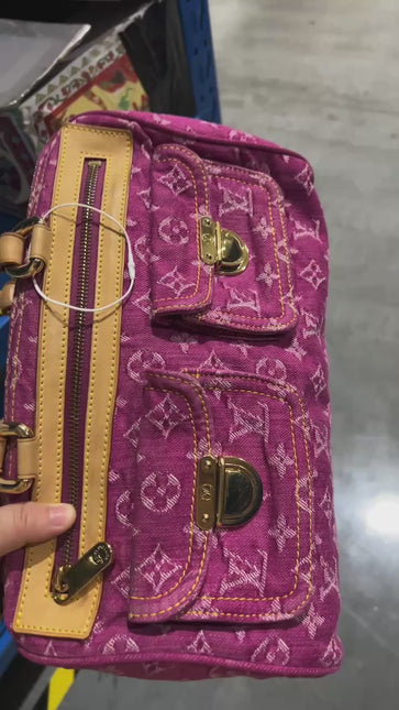 Louis Vuitton Denim Neo Speedy Boston Bag Pink