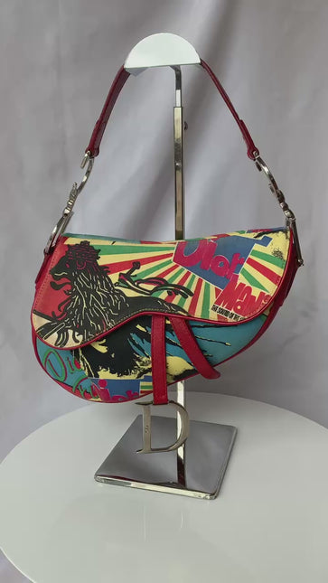 Sold Dior Saddle bag Bob Marley Design by John Galliano