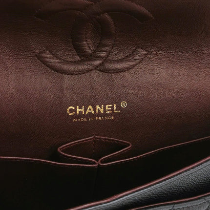 Chanel Classic Flap Medium Black Caviar Leather Gold Hardware, 2014