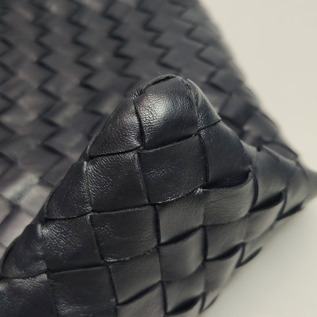 Bottega Veneta Hop Large Leather Navy Hobo Bag 55cm
