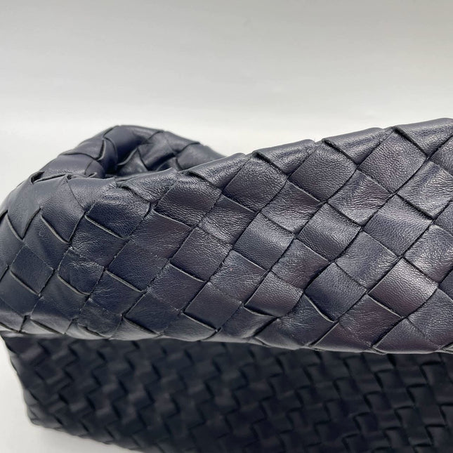 Bottega Veneta Hop Large Leather Navy Hobo Bag 55cm