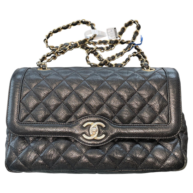 Chanel Paris Limited Medium Black Caviar Leather Gold Hardware 2015-16