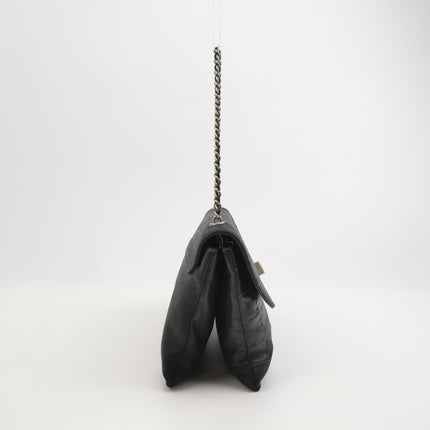 Chanel 2.55 Black Lambskin Square Stitching Shoulder Bag