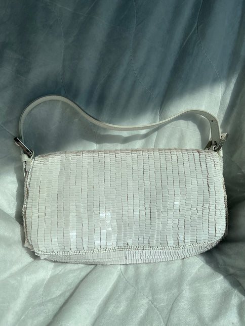 Sold FENDI Baguette Snow White sequins excellent condition