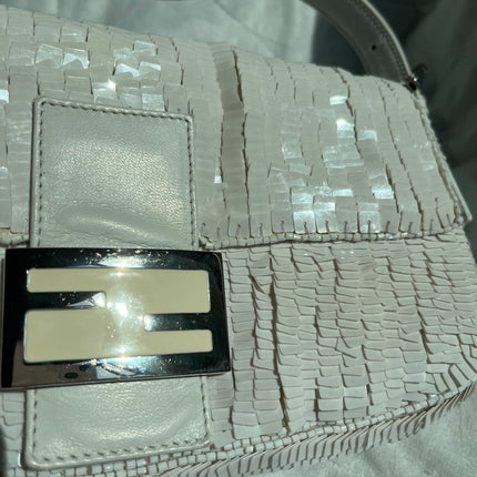 Sold FENDI Baguette Snow White sequins excellent condition