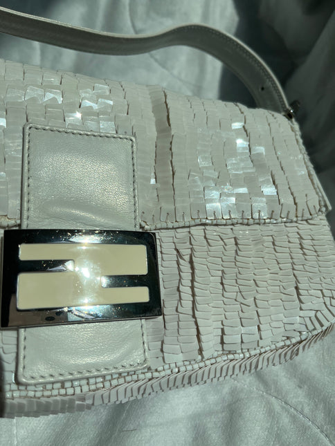 Sold FENDI Baguette Snow White sequins excellent condition