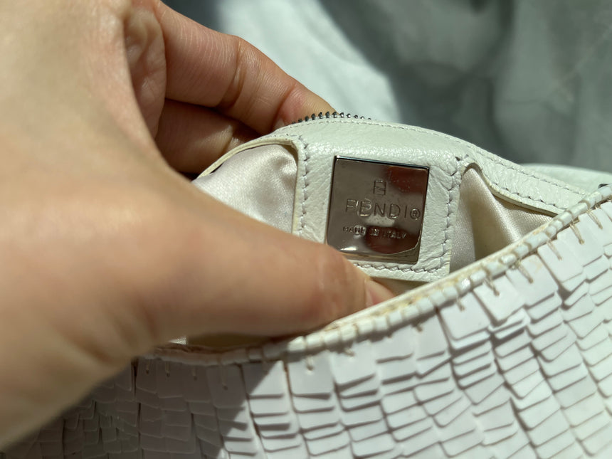 Sold FENDI Baguette Snow White sequins excellent condition
