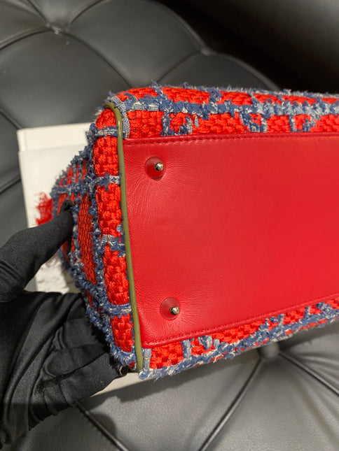 Sold Lady Dior Medium Tweed Handbag