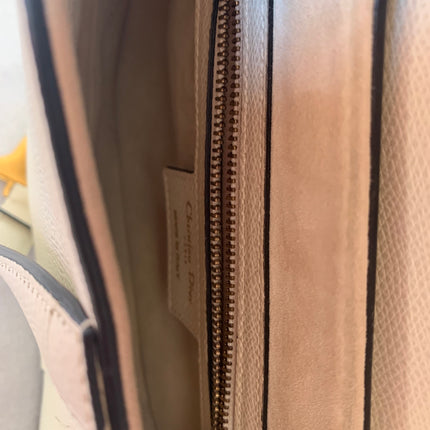 Sold Dior Saddle White Medium Leather Handbag like new