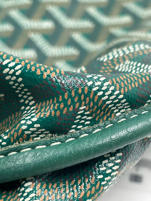 Sold Goyard Anjou Tote GM green leather