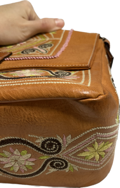 Sold  Fendi Mamma Baguette Brown leather with embroidery