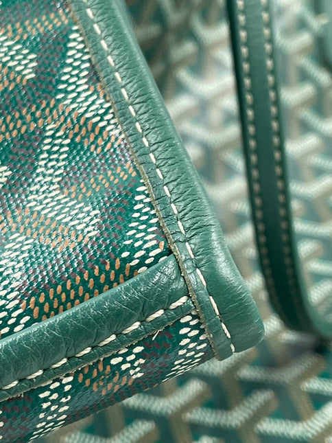 Sold Goyard Anjou Tote GM green leather