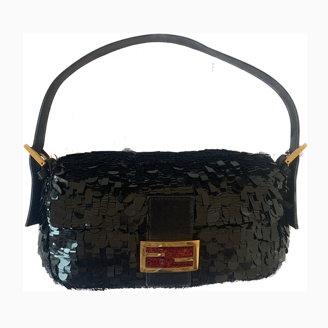 Sold Fendi Baguette Glitter black sequins
