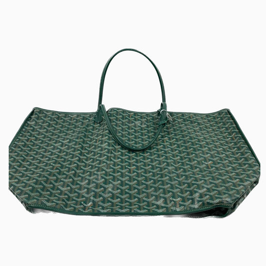 Sold: Goyard Anjou Tote GM green leather