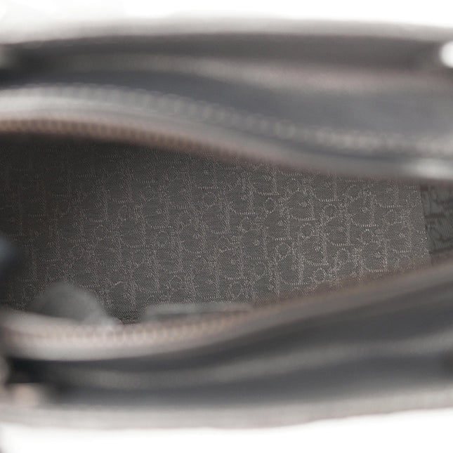 Sold Lady Dior Medium Calfskin Leather Gunmetal Silver Grey
