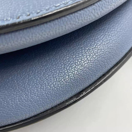 Sold Dior Saddle Medium leather greyish blue