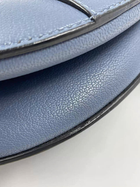 Sold Dior Saddle Medium leather greyish blue