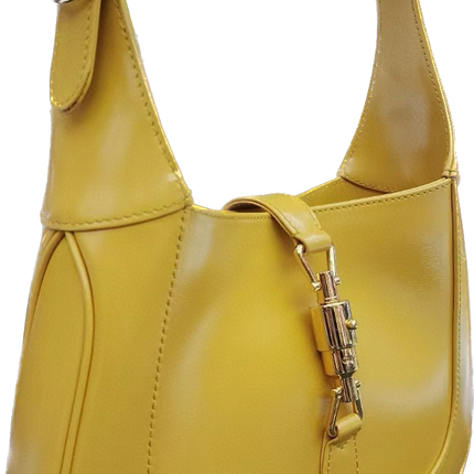 Gucci Jackie 1961 Yellow Small Leather bag with strap