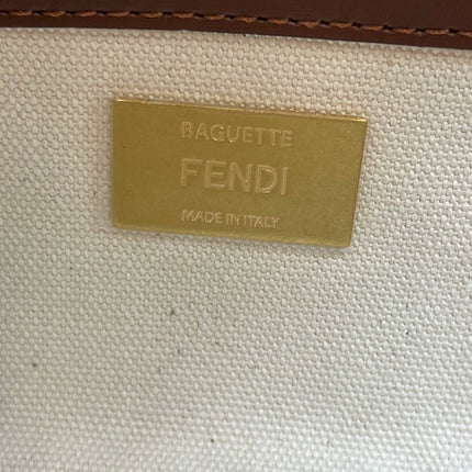 Sold Fendi baguette multicolor psychedelic FF vertigo canvas crossbody bag
