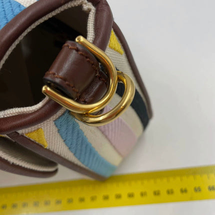 Sold Fendi baguette multicolor psychedelic FF vertigo canvas crossbody bag