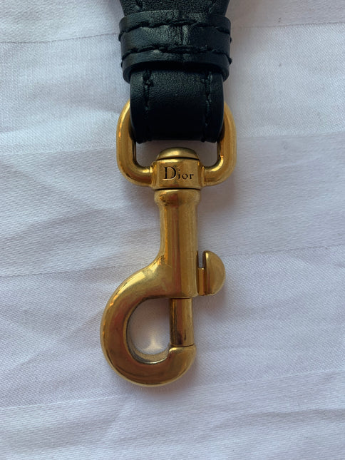 Sold Dior Strap red and beige canvas with Dior Logo Embroidery