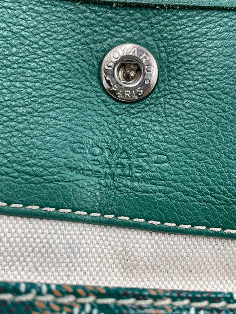 Sold Goyard Anjou Tote GM green leather