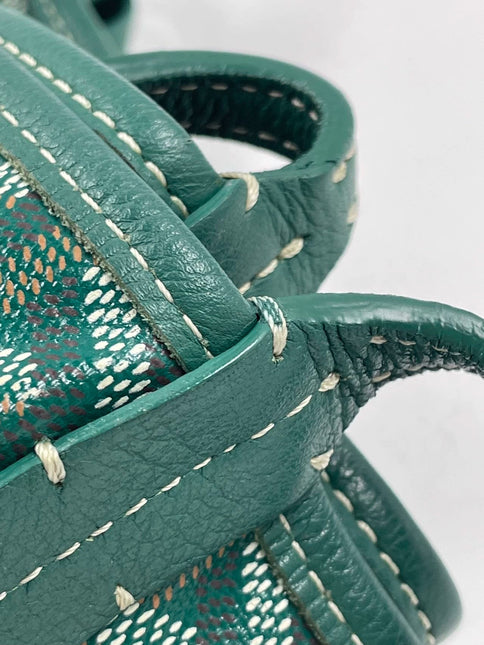 Sold Goyard Anjou Tote GM green leather