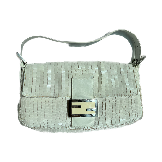 Sold FENDI Baguette Snow White sequins excellent condition