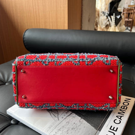 Sold Lady Dior Medium Tweed Handbag