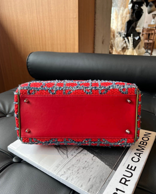 Sold Lady Dior Medium Tweed Handbag