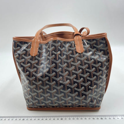Sold Goyard Anjou Mini Tote Brown leather