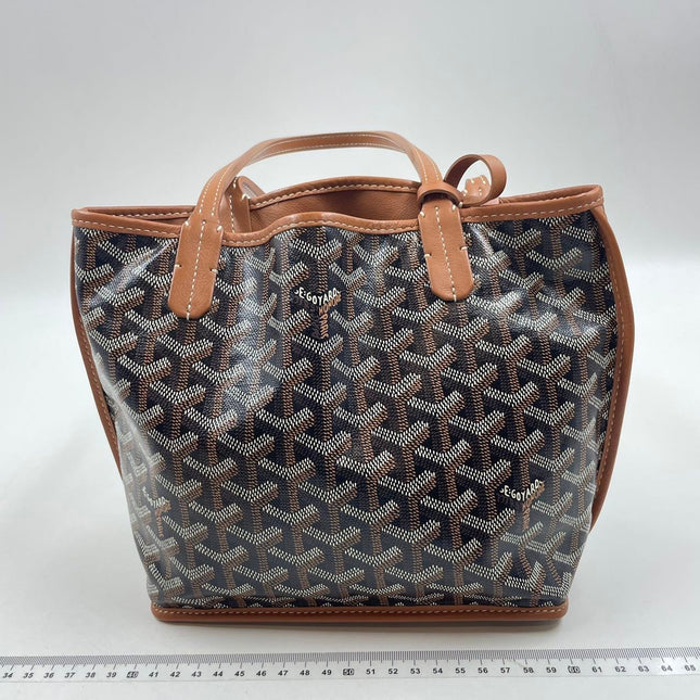 Sold Goyard Anjou Mini Tote Brown leather