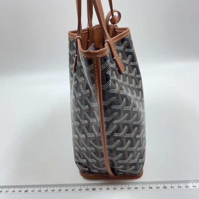 Sold Goyard Anjou Mini Tote Brown leather