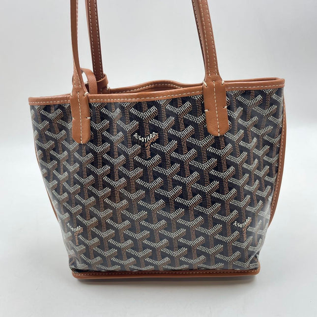 Sold Goyard Anjou Mini Tote Brown leather