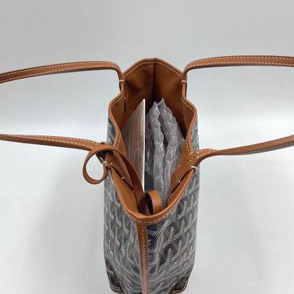Sold Goyard Anjou Mini Tote Brown leather