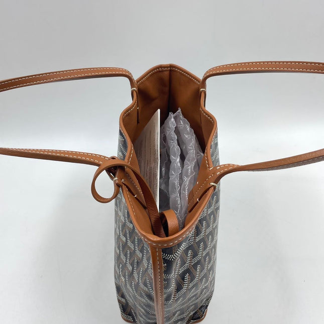 Sold Goyard Anjou Mini Tote Brown leather