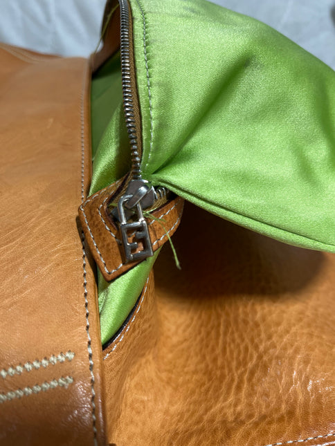 Sold  Fendi Mamma Baguette Brown leather with embroidery