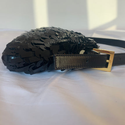 Sold Fendi Baguette Glitter black sequins