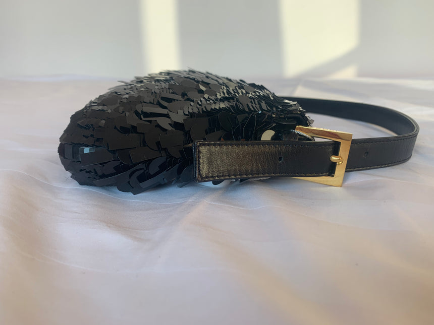 Sold Fendi Baguette Glitter black sequins
