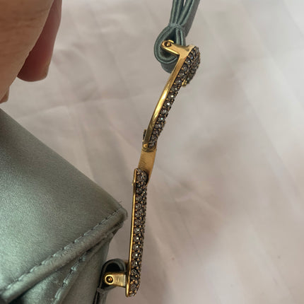 Sold Dior Saddle Mini Silk grey with crystals
