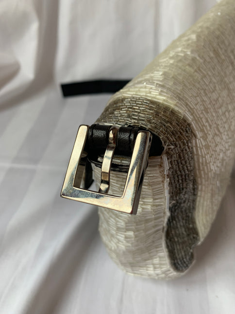 Sold Fendi Baguette Glitter white and grey